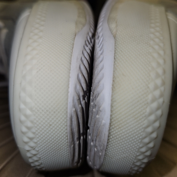 ADIDAS BY STELLA MCCARTNEY TREINO MID-CUT SHOES IN HEATHERED GREY WHITE SIZE 6.5 - Picture 13 of 16